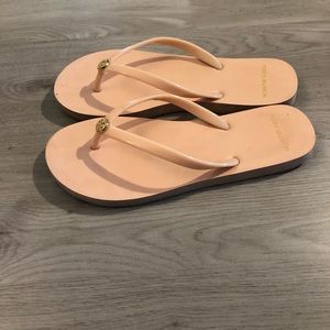 Tory burch Flip Flops Peach Sz 7